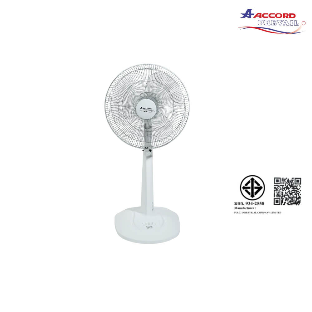 พัดลมตั้งโต๊ะ ACCORD PREVAIL  AC-1664 สีขาว